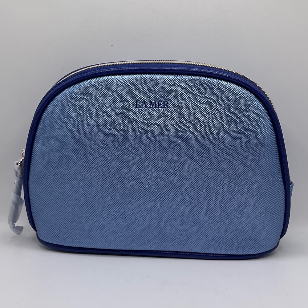 La Mer Light Blue Travel Pouch